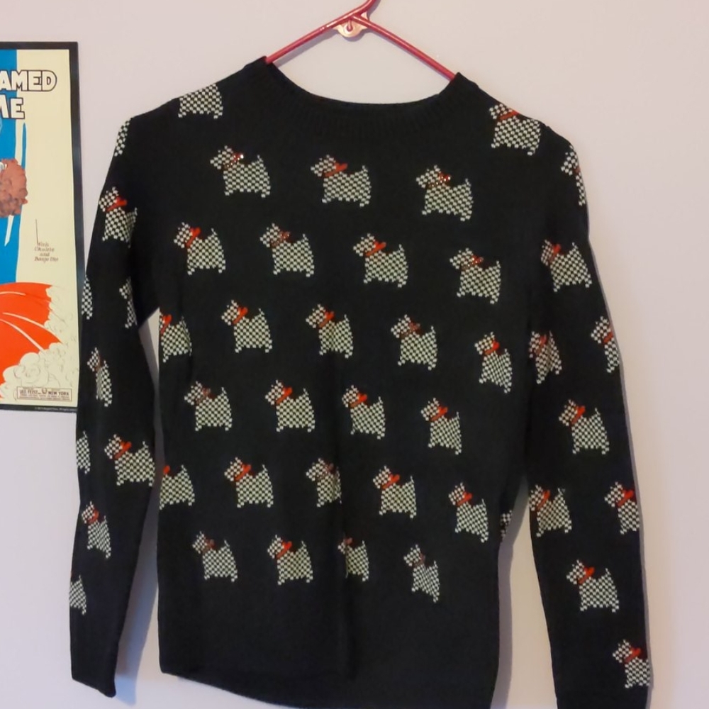 Black Scotty Dog sweater
